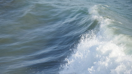 Beach with waves crashing at the ocean shot in high resolution 4k resolution