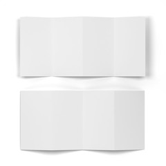 4-folded brochure mockup