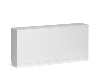 Blank counter stand mockup
