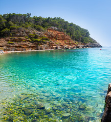 Obraz premium Ibiza Cala Salada i Saladeta na Balearach