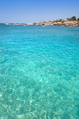 Fototapeta premium Ibiza Port D es Torrent beach in Balearics