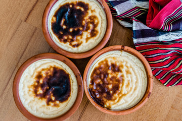 Turkish Dssert Rice Pudding Sutlac / Custard