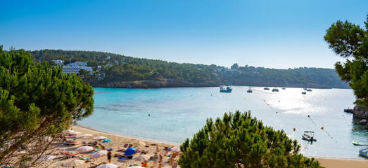 Ibiza Portinatx Arenal Gran beach in Balearics