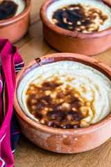 Turkish Dssert Rice Pudding Sutlac / Custard