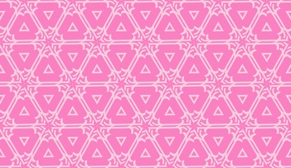 Fototapeta premium Template with geometric pattern. Vector Seamless illustration. Triangles style.