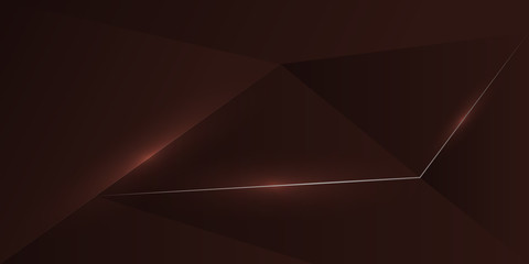 Obraz premium abstract polygonal gold line dark red background