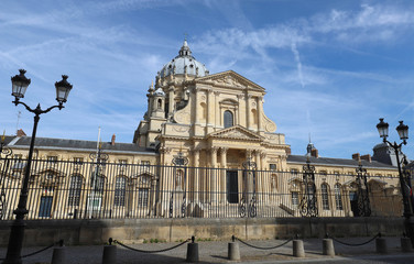 Fototapeta na wymiar The Val de Grace Church at sunny day in Paris, France