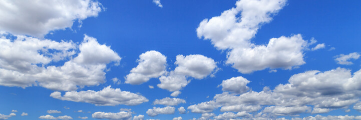 Naklejka na ściany i meble Blue Sky White Cloud Panorama