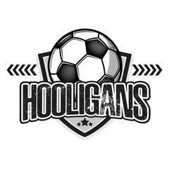 Soccer logo. Football hooligans
