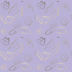 Seamless pattern, graphics. beige illustration, can be used for fabrics, wallpaper and wrapping paper.