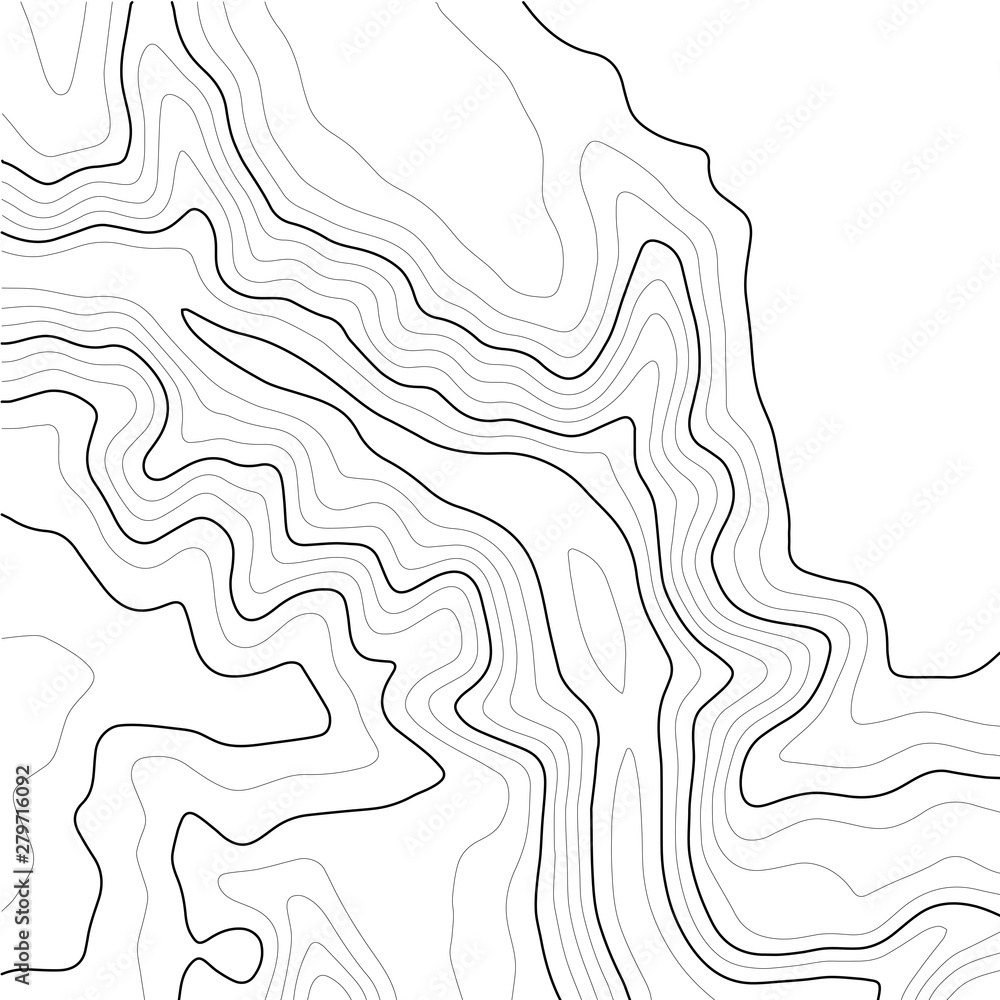 Poster topographic map contour background. line topographic map contour background. art design contour back