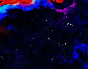 Contemporary abstraction wall art print, modern beautiful pattern background, fashion fantasy style oil painting artwork, volume brush strokes on canvas, colorful artistic print or poster