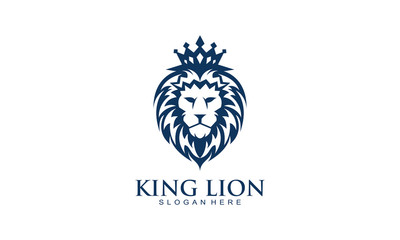 King lion logo icon