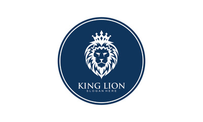 King lion silhouette icon