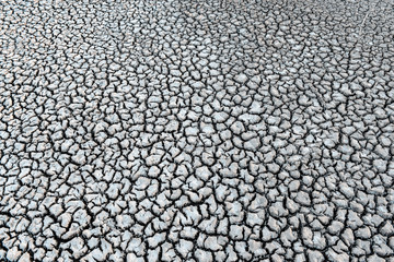 Broken dry soil desertification, Patagonia, Argentina