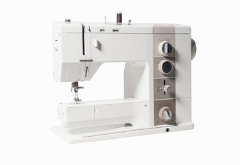 Sewing machine isolated