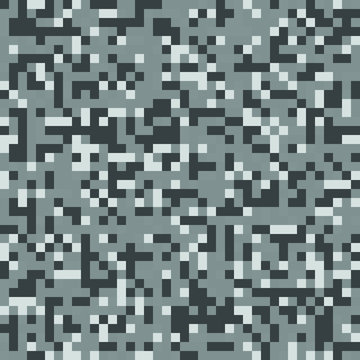 Seamless Gray Digital Pixel Military Fashion Camouflage Pattern Vector