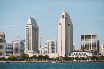 Fototapeta premium City of San Diego Skyline across the bay