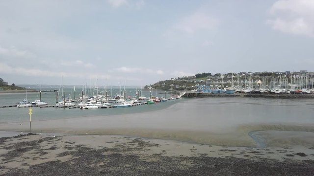 View of Crosshaven Boatyard in Ireland