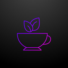 Green tea nolan icon. Elements of food and drink set. Simple icon for websites, web design, mobile app, info graphics
