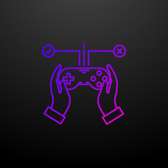 Testing game outline nolan icon. Elements of game development set. Simple icon for websites, web design, mobile app, info graphics