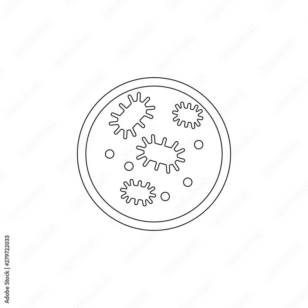 Poster laboratory, biology icon. element of genetics and bioenginnering for mobile concept and web apps ico