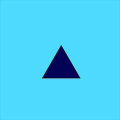 Fototapeta premium A initial letter with triangle shape