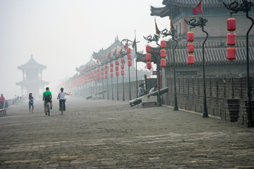 Misty morning in China