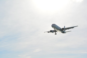 airplane in the sky