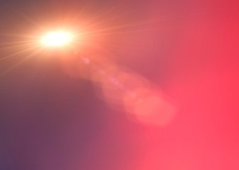 celestial flare light with gradient as background - graphic illustration