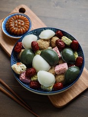 한국의 전통음식 한과, 송편, 모듬한과, 대추, 깨강정, 약과