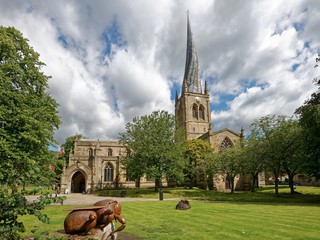 Fototapeta Chesterfield - St Mary and All Saints' - The Crooked Spire obraz