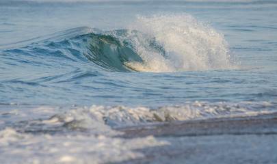 Wave crashing in the ocean