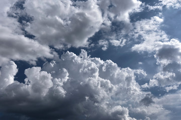 blue sky with white clouds,movement of cloud over sky