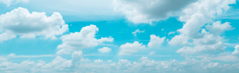 Fototapeta na wymiar sky cloud blue background panorama, beautiful white, bright weather light simmer