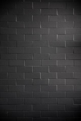 black bricks wall background