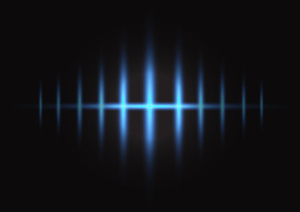 Dark background overlap layer with blue light