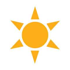 sun icon vector illustration logo template