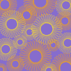 seamless pattern with flowers