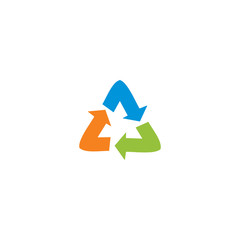 triangle recycle colored logo