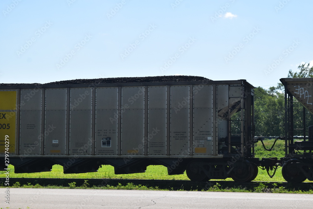 Wall mural train car