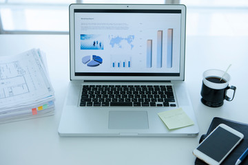 Fototapeta premium ビジネスデスク