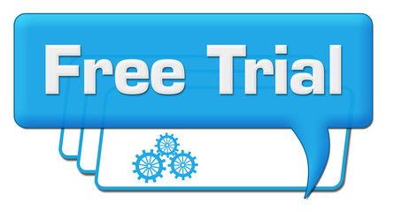 Free Trial Blue Lines Comment Symbol 
