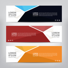 abstract banner template, vector illustration