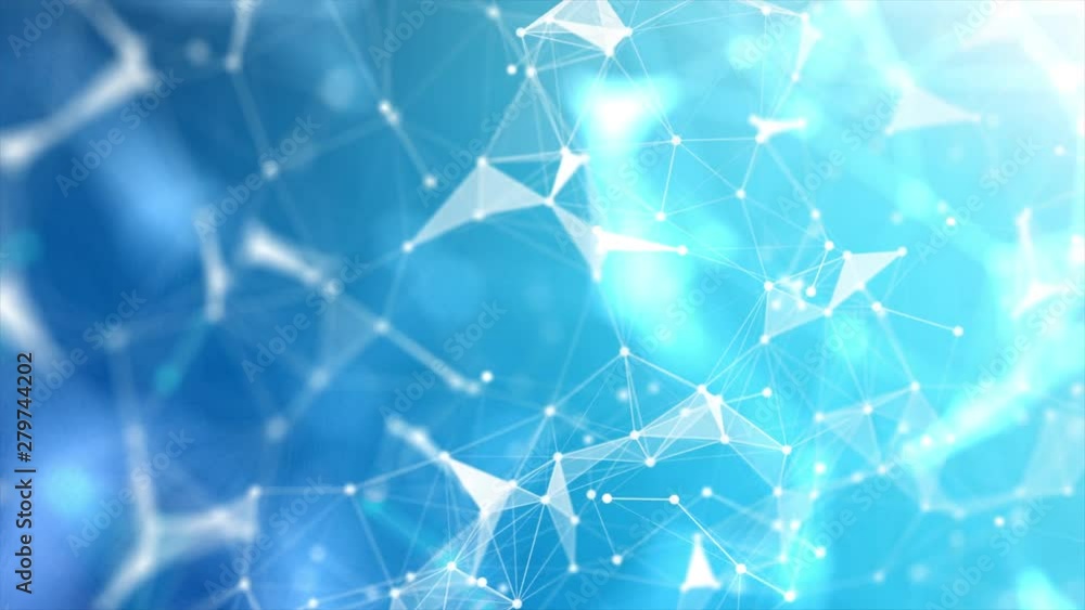 Poster abstract background futuristic dot point and connection line for network cyber technology concept wi
