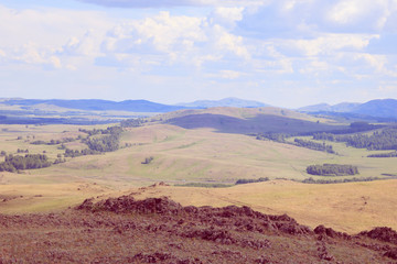 Stunning views of the mountains, sky and forests from a bird's eye view