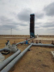 Vertical sucker rod pump.