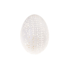 Easter hen's egg with carving.