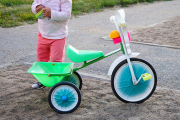 children's tricycle in the playground