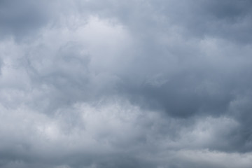 Dark Storm clouds sky background 